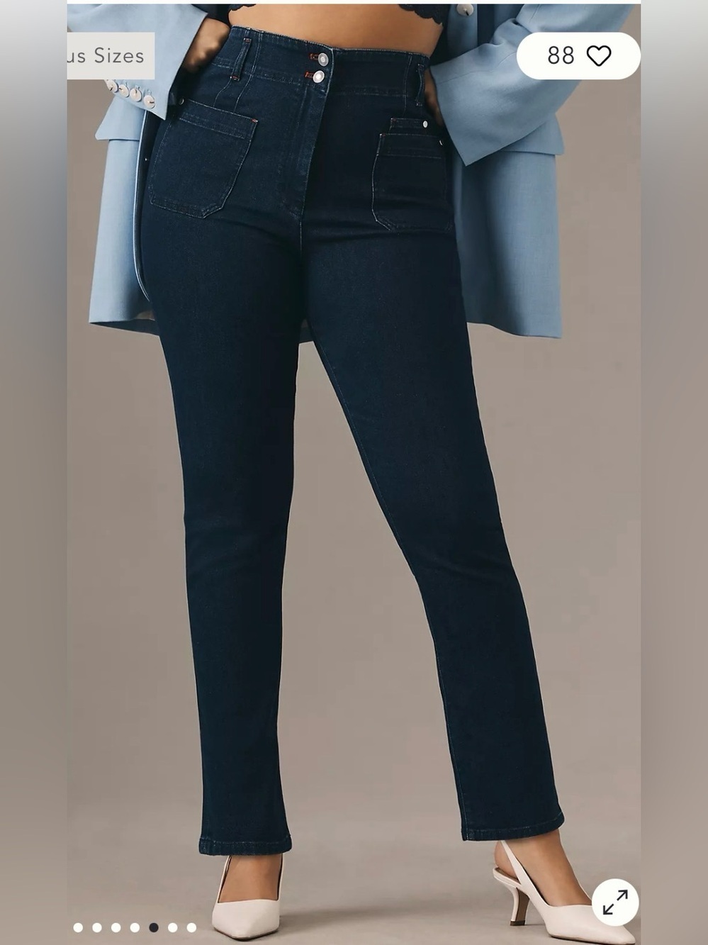 Maeve Junie High-Rise Slim-Leg Jeans